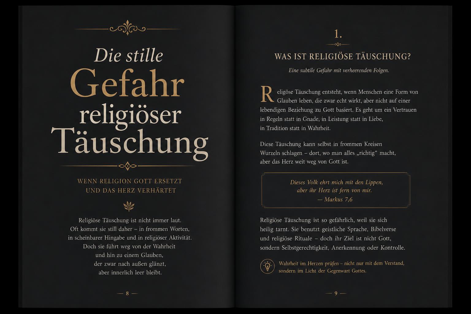 Die stille Gefahr religiöser Täuschung